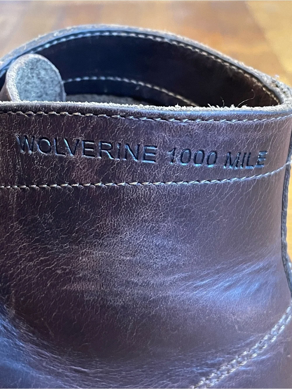 Wolverine 1000 Mile Boots Brown Leather Heritage Lace Up Mens 9.5 Rockford USA